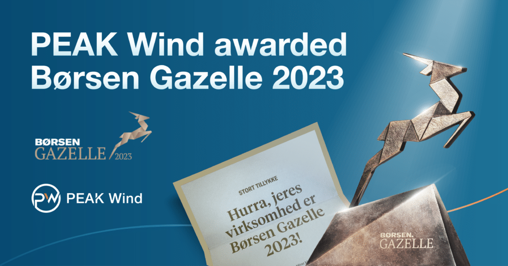 PEAK Wind awarded Børsen Gazelle 2023