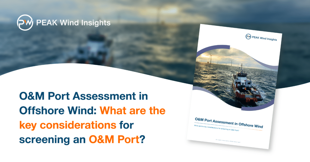 O&M Port Assessment, key considerations